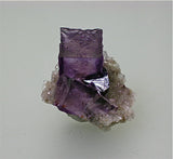 Fluorite and Sphalerite, Elmwood Complex, Carthage, Smith County, Tennessee, Mined c. 1984, Kalaskie Collection #42-95, Miniature 1.4 x 2.0 x 2.8 cm, $65. Online 11/8.