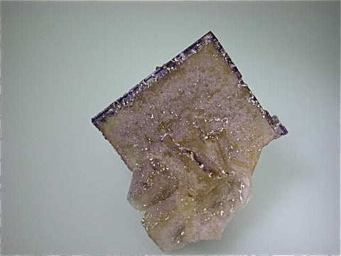 Fluorite with Barite, Sub-Rosiclare Level, Annabel Lee Mine, Ozark-Mahoning Company, Harris Creek District, Southern Illinois, Mined ca. 1988-1992, Koster Collection #00424, Medium Cabinet 5.5 x 7.5 x 8.0 cm, $50. Online 3/11 SOLD.