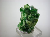 Grossularite - Chromian, Jeffrey Mine, Asbestos, Quebec, Canada, Mined ca. late 1990s, Miniature 1.5 x 2.5 x 2.8 cm, $500.  Online 9/2 SOLD