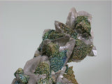 SOLD Chalcopyrite on Calcite, Brushy Creek Mine, Viburnum Trend, Missouri, Collected ca. 2007, Kalaskie Collection #275, Small Cabinet 3.5 x 8.0 x 12.0 cm, $350. Online 1/12