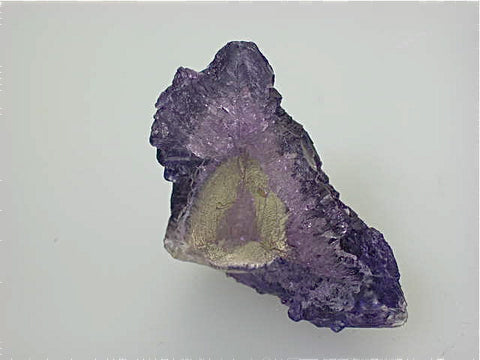 SOLD Fluorite, Elmwood Complex, Carthage, Smith County, Tennessee, Mined c. 1984, Kalaskie Collection #42-93, Miniature 2.3 x 3.7 x 3.7 cm, $250.  Online 11/9.