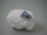 Fluorite on Barite, Rosiclare Level Minerva #1 Mine, Ozark-Mahoning Company, Cave-in-Rock District, Southern Illinois, Mined c. 1992-1995, Tolonen Collection, Small Cabinet 5.0 x 5.5 x 7.0 cm, $350. SOLD