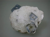 Fluorite on Barite, Rosiclare Level Minerva #1 Mine, Ozark-Mahoning Company, Cave-in-Rock District, Southern Illinois, Mined c. 1992-1995, Tolonen Collection, Small Cabinet 5.0 x 5.5 x 7.0 cm, $350. SOLD