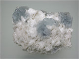 SOLD Fluorite on Dolomite, Shangbao Mine, Leiyang, Hunan Province China, Mined ca. 1996, Kalaskie Collection #42-285, Small Cabinet 4.5 x 7.5 x 11.0 cm, $300.  Online 3/1.