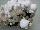 Barite after Celestite on Calcite and Fluorite, Sub-Rosiclare Level, Annabel Lee Mine, Ozark-Mahoning Company, Harris Creek District, Southern Illinois, Mined January 1998, Kalaskie Collection #462, Miniature 4.0 x 5.0 x 6.0 cm, $200. Online 12/15.