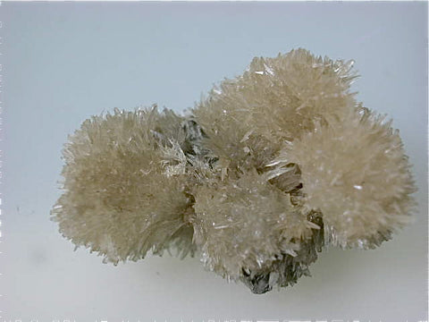 Strontianite, Rosiclare Level Minerva #1 Mine, attr: North Bishop Tract, Minerva Oil Company, Cave-in-Rock District, Southern Illinois, Mined c. late 1970s, Dr. Perry & Anne Bynum Collection, Miniature 2.2 x 2.5 X 4.0 cm, $25.  Online 11/9. SOLD.