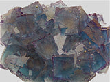 Fluorite, Cadiz ('St. Louis') Level Annabel Lee Mine, Ozark-Mahoning Company, Harris Creek District, Southern Illinois, Mined 1989, Kalaskie Collection #42-130, Small Cabinet 5.0 x 8.0 x 11.5 cm, $500.  Online 3/1.
