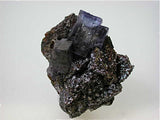 Fluorite and Sphalerite, Annabel Lee Mine, Ozark-Mahoning Company, Harris Creek District, Southern Illinois, Mined c. late 1980's, Tolonen Collection, Miniature 3.0 x 4.0 x 5.5 cm, $65. Online 3/18. SOLD.