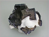Fluorite and Barite, Rosiclare Level Minerva #1 Mine, Ozark-Mahoning Company, Cave-in-Rock District, Southern Illinois, Mined ca. 1992, Koster Collection, Miniature 5.0 x 6.0 x 6.5 cm, $250. Online 03/07.  SOLD.