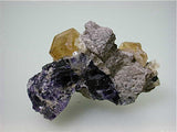 Calcite and Fluorite, Sub-Rosiclare Level, Bahama Pod, Denton Mine, Ozark-Mahoning Company, Harris Creek District, Southern Illinois, Mined c. 1992-1993, Tolonen Collection, Small Cabinet 5.0 x 6.0 x 9.0 cm, $125.  Online 1/14. SOLD.