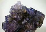 Fluorite, Rosiclare Level Minerva #1 Mine, Ozark-Mahoning Company, Cave-in-Rock District, Southern Illinois, Mined c. 1992-1993, Tolonen Collection, Small Cabinet 5.0 x 8.5 x 8.5 cm, $450.  Online 1/16 SOLD