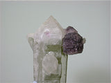 Quartz with Fluorite, Ehrenfriedsdorf, Freiburg, Germany, Kalaskie Collection #42-119, Miniature 2.5 x 3.5 x 7.5 cm, $300. Online 10/31