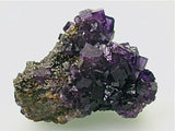 Fluorite on Sphalerite and Chalcopyrite, Rosiclare Level Main Orebody Denton Mine, Ozark-Mahoning Company, Harris Creek District, Southern Illinois, Mined ca. 1983, Koster Collection #00668, Miniature 4.5 x 6.0 x 7.0 cm, $150. Online 03/07.  SOLD.