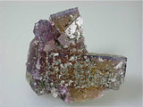 Fluorite with Pyrite and Calcite, Bethel Level North-End Annabel Lee Mine, Ozark-Mahoning Company, Harris Creek District, Southern Illinois, Mined ca. 1985-1988, Koster Collection, Small Cabinet 4.5 x 7.5 x 8.5 cm, $250. Online 03/07 SOLD