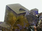 Fluorite and Sphalerite with Chalcopyrite, Rosiclare Level, North-End, Denton Mine, Ozark-Mahoning Company, Harris Creek District, Southern Illinois, Mined c. 1984-1985, Tolonen Collection, Medium Cab. 6.5 x 9.5 x 10.0 cmTy $2500. Online 1/18 SOLD
