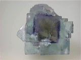 Fluorite with Barite Inclusions, Rosiclare Level Minerva #1 Mine, Ozark-Mahoning Company, Cave-in-Rock District, Southern Illinois, Mined c. 1992-1993, Tolonen Collection, Miniature 2.2 x 3.4 x 3.4 cm $450.  Online 1/15.  SOLD