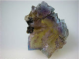 Fluorite with Barite Inclusions, Rosiclare Level Minerva #1 Mine, Ozark-Mahoning Company, Cave-in-Rock District, Southern Illinois, Mined c. 1992-1993, Tolonen Collection, Miniature 3.2 x 3.8 x 5.2 cm $350. Online 1/15 SOLD