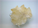 Calcite on Fluorite, Rosiclare Level, Main Orebody, Denton Mine, Ozark-Mahoning Company, Harris Creek District, Southern Illinois Small cabinet 3.5 x 5.5 x 8 cm $45. Online 10/28