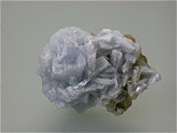 Barite on Calcite, Rosiclare Level Minerva #1 Mine, Ozark-Mahoning Company, Cave-in-Rock District, S. Illinois, Mined February 1990, Kalaskie Collection #282, Miniature 3.5 x 4.0 x 6.0 cm, $85. Online 1/12.