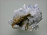 Barite on Calcite, Rosiclare Level Minerva #1 Mine, Ozark-Mahoning Company, Cave-in-Rock District, S. Illinois, Mined February 1990, Kalaskie Collection #282, Miniature 3.5 x 4.0 x 6.0 cm, $85. Online 1/12.