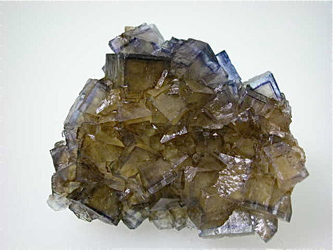 Fluorite, Rosiclare Level, Minerva #1 Mine, Ozark-Mahoning Company, Cave-in-Rock District, Southern Illinois, Mined c. 1992-1993, Tolonen Collection  Miniature 2.5 x 5.0 x 6.8 cm  $150. SOLD