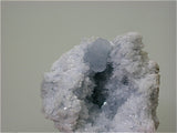 Celestite, Sub-Rosiclare Level Annabel Lee Mine, Ozark-Mahoning Mining Company, Harris Creek District, S. Illinois, Mined November 1987, Kalaskie Collection #608, Miniature 5.0 x 5.0 x 5.0 cm, $125. Online 1/12.