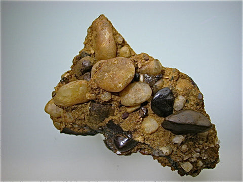 Diamond in Conglomerate, Diamantina River, Minas Gerais, Brazil, Mined c. 1960s, ex: Wouter van Tichelen #20081205, Miniature 3.5 x 6.0 x 8.5 cm, $1200. Online 07/11.