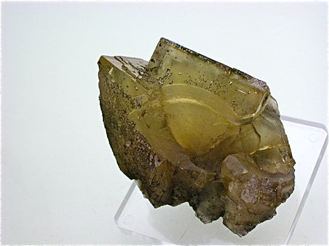 Fluorite, Rosiclare Level, Cross-cut Orebody, Minerva #1 Mine, Ozark-Mahoning Company, Cave-in-Rock District, Southern Illinois, Mined 1991, Kalaskie Collection #42-176, Miniature 4.0 x 4.5 x 5.0 cm, $45. Online 10/28.