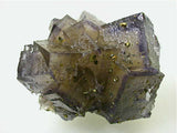 Fluorite with Chalcopyrite, Rosiclare Level, Annabel Lee Mine, Ozark-Mahoning Company, Harris Creek District, Southern Illinois, Mined c. late 1980's, Tolonen Collection, Miniature 3.0 x 4.5 x 5.5 cm $125. SOLD