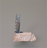 SOLD Aquamarine on Orthoclase, Erongo Mountains, Usakos/Omaruru Districts, Namibia, Kalaskie Collection #1287, Miniature, 1.2 x 4.2 x 5.0 cm, $1200.  Online 3/7.