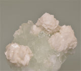Dolomite on Fluorite, Dongshan, Hunan Province, China, Mined ca. 1999, Kalaskie Collection #42-43,  Small Cabinet 5.5 x 6.5 x 8.0 cm, $125.  Online 3/8.