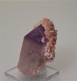 Calcite on Quartz, Tonglushan, Daye County, Hubei Province, China, Mined ca. 2007,  Kalaskie Collection #162, Small Cabinet 3.0 x 5.0 x 7.5 cm, $200.  Online 3/9