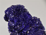 Azurite, Chenmenshan Mine, Jiangxi Province, China, Mined ca. 2002,  Kalaskie Collection #1125, Small Cabinet 5.0 x 5.0 x 8.0 cm, $650.  Online 3/9