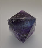 SOLD Fluorite Octahedron with Chalcopyrite Inclusions, attr. Bahama Pod Denton Mine, Ozark-Mahoning Company, Harris Creek District Southern Illinois, Kalaskie Collection #42-299, Small Cabinet 4.5 cm on edge, $125.  Online 4/3