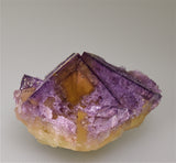 SOLD Fluorite with Chalcopyrite, Rosiclare Level Main Orebody Denton Mine, Ozark-Mahoning Company, Harris Creek District, Southern Illinois, Mined ca. 1980, Holzner Collection #C-005, Small Cabinet 5.0 x 6.0 x 8.0 cm, $250. Online 5/1