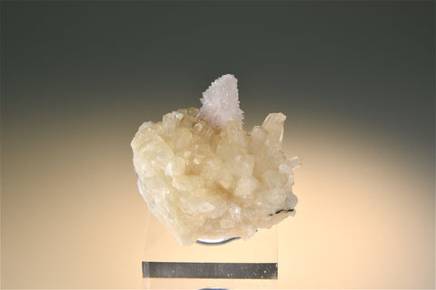 SOLD Strontianite after Barite on Calcite, Minerva #1 Mine, Minerva Oil Company, Cave-in-Rock District, Southern Illinois Miniature 3.5 x 5 x 5 cm $125. Online 6/28
