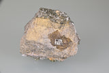 Pyrite and Calcite on Downey's Bluff Limestone, Bethel Level, attr. M.F. Oxford #7 Mine, Ozark-Mahoning Company, Cave-in-Rock District, Southern Illinois, Mined c. early 1970's, Holzner Collection #363, Miniature 3.0 x 5.5 x 6.0 cm, $225. Online 8/10.