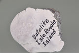 Datolite, Isle Royale, Michigan, Holzner Collection, Miniature 1.0 x 5.5 x 5.6 cm, $45. Online 8/12