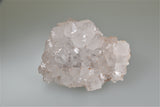 Smithsonite on Quartz, Monte Cristo Mine, Rush District, Marion County, Arkansas, Collected 1967, Dr. H. Perry & Anne Bynum Collection, Small Cabinet 3.5 x 7.0 x 10.0 cm, $200.  Online 10/6.