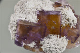 Fluorite and Barite with Chalcopyrite, Sub-Rosiclare Level, Annabel Lee Mine, Ozark-Mahoning Company, Harris Creek District, Southern Illinois, Mined c. 1988, Small Cabinet, 5 x 7 x 9.5 cm, $450.  Online 3/20