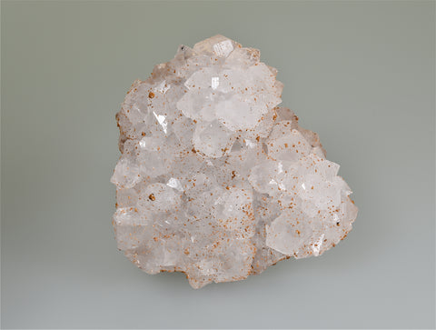 Smithsonite on Quartz, Monte Cristo Mine, Rush District, Marion County, Arkansas, Collected 1967, Dr. H. Perry & Anne Bynum Collection, Small Cabinet 3.0 x 8.0 x 9.0 cm, $250.  Online 10/6.