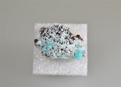 Aurichalcite, Dry Canyon, Ophir District, Tooele County, Utah, Holzner Collection #C-229, Miniature 1.5 x 3.5 x 5.0 cm, $125. Online 11/3