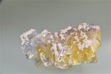 Calcite on Fluorite, attr: Bethel Level, East Green/North Green Area attr., Ozark-Mahoning Company, Cave-in-Rock District, Southern Illinois, Mined c. 1970's, Eric Peterson Collection, Miniature 4.0 x 5.0 x 9.0 cm, $500.  Online 3/21