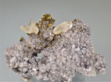 Calcite and Chalcopyrite on Dolomite, Sweetwater Mine, Viburnum Trend, Missouri Small cab 4 x 5 x 7 cm $20. Online 3/13