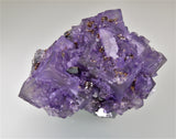 Fluorite on Sphalerite with Galena, Sub-Rosiclare Level, Annabel Lee Mine, Ozark-Mahoning Company, Harris Creek District, Southern Illinois, Mined May 1988, Kalaskie Collection #42-140, Miniature 3.5 x 4.0 x 6.0 cm, $125.  Online 11/6.