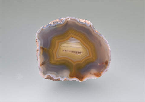 Banded agate, Chihuahua, Mexico Miniature 3 x 4 x 5 cm $45. Collected circa 1970s