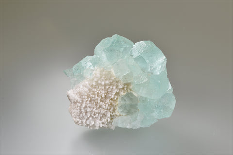 Fluorite on Quartz, Deer Trail Mine, Marysvale, Utah, Mined c. 1990s, –  Northstar Minerals