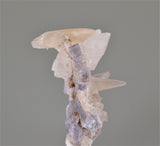Witherite and Fluorite with Calcite, Bethel Level Minerva #1 Mine, Minerva Oil Company, Cave-in-Rock District, Southern Illinois, Mined c. early 1960s, Miniature 2.0 x 3.5 x 5.0 cm, $450.  Online 10/2.