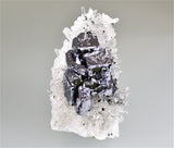 Galena and Quartz, Borieva Mine, Madan District, Southern Rhodope Mountains, Bulgaria, Mined 2011, Miniature 3.5 x 4.0 x 8.0 cm, $350.  Online 3/6