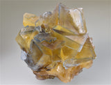 Fluorite, Bethel Level attr., West Green Mine attr., Ozark-Mahoning Company, Cave-in-Rock District, Southern Illinois, Mined c. 1960's, Warren Lathom Collection, Small Cabinet 5.5 x 8.0 x 8.5 cm, $200.  Online 3/20